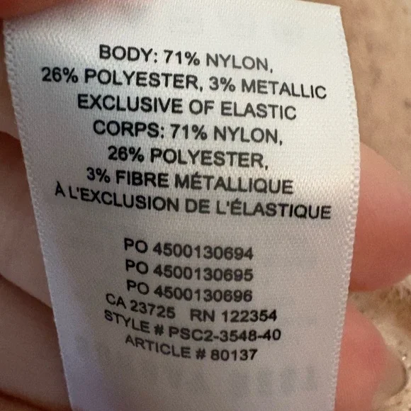 Sunday best | Aritzia light pink fuzzy kitten sweater metallic crop crew neck XS - Picture 4 of 9